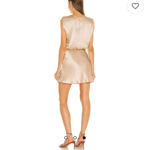 Amanda Uprichard Camela Dress in Bone - Picture 3 of 10